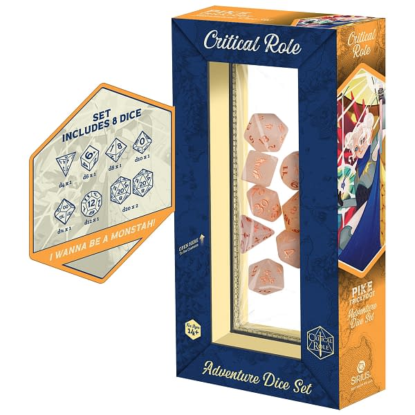 Sirius Dice Reveals Critical Role Vox Machina Adventure Dice Sets