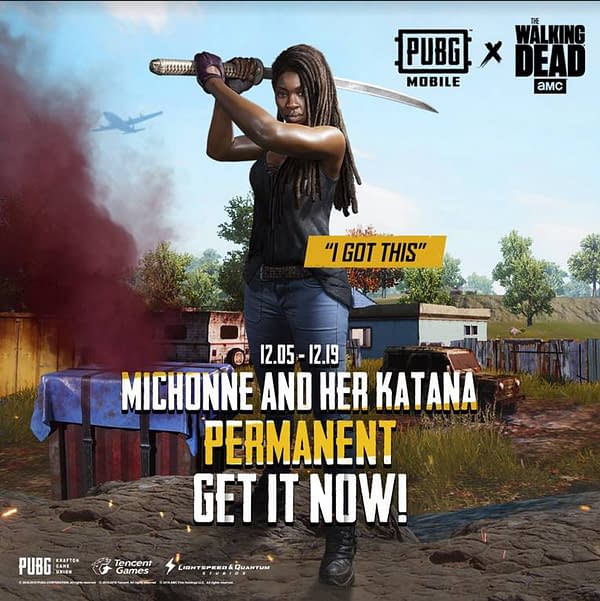 "PUBG Mobile" Receives Negan &#038; Michonne From "The Walking Dead"