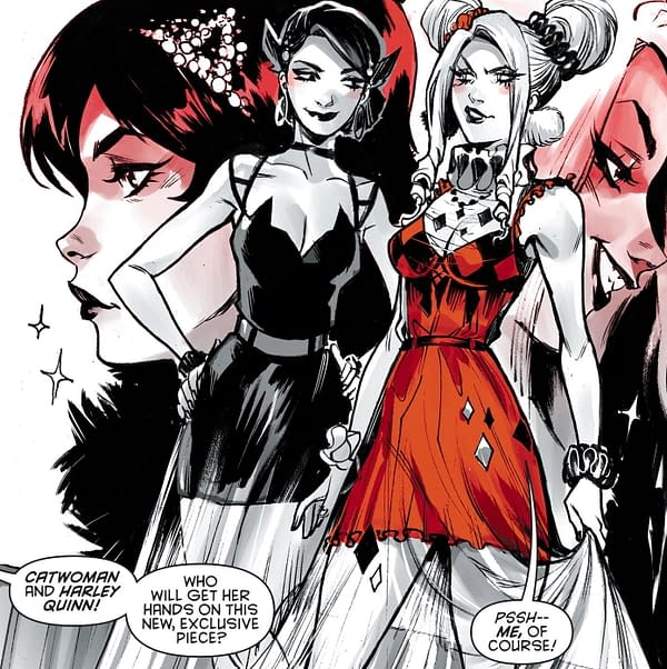 Mirka Andolfo New Cosplay Look for Harley Quinn in Black, White & Red.