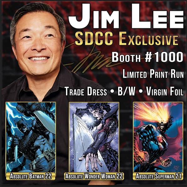 Jim Lee's Absolute Batman/Superman/Wonder Woman Variants For SDCC