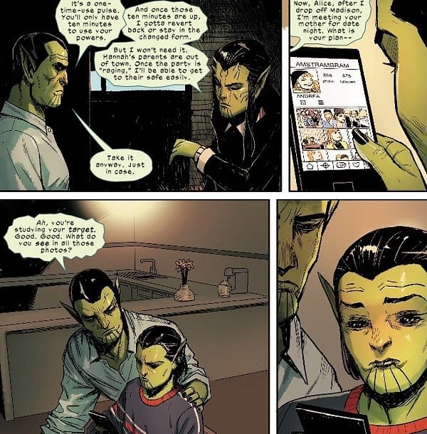 The Skrull Perspective on Social Media in Next Week's Meet the Skrulls #2