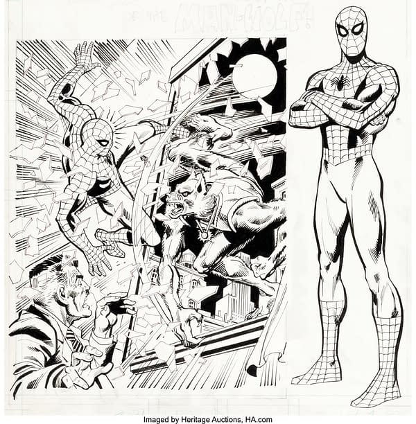 Unused Spider-Man Record Art By Rich Buckler Up For Auction Today