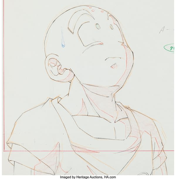 Krillin from Dragon Ball Z Original Artwork. Credit: Heritage Auctions