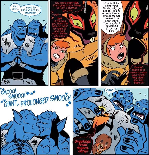 See a Hot Frost Giant Make-Out Session in This Preview of Unbeatable Squirrel Girl #44