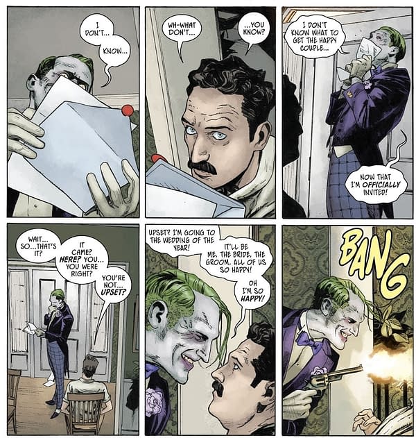 The Joker's Invitation to the Wedding of Batman and Catwoman