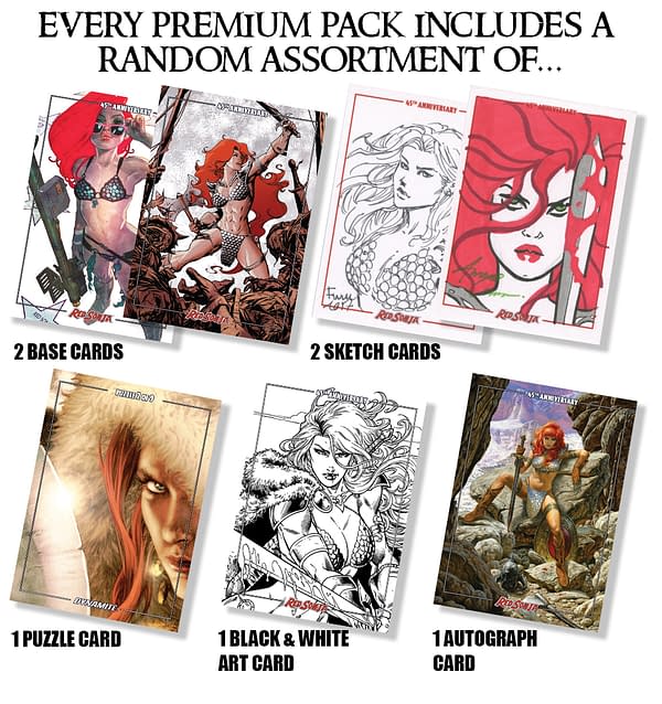 Dynamite Launches Red Sonja 45th Anniversary Trading Cards Kickstarter
