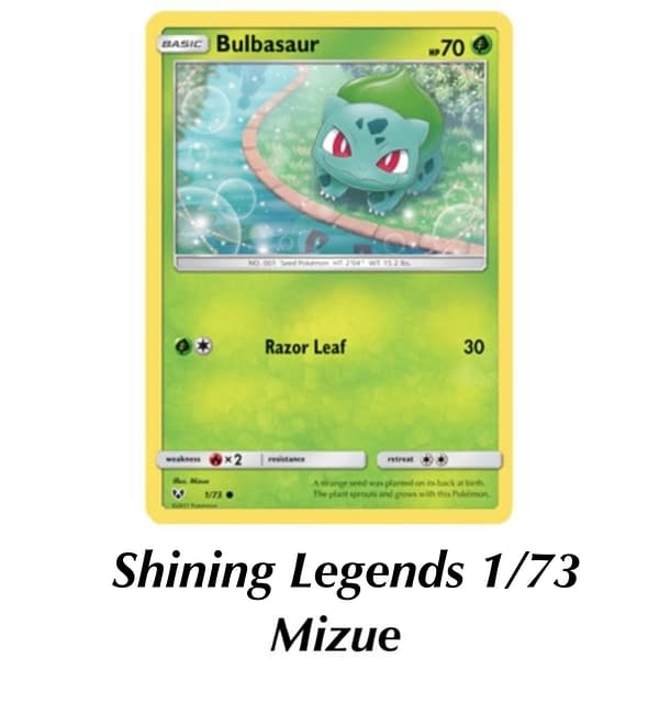 Shining Legends Bulbasaur. Credit: Pokémon TCG