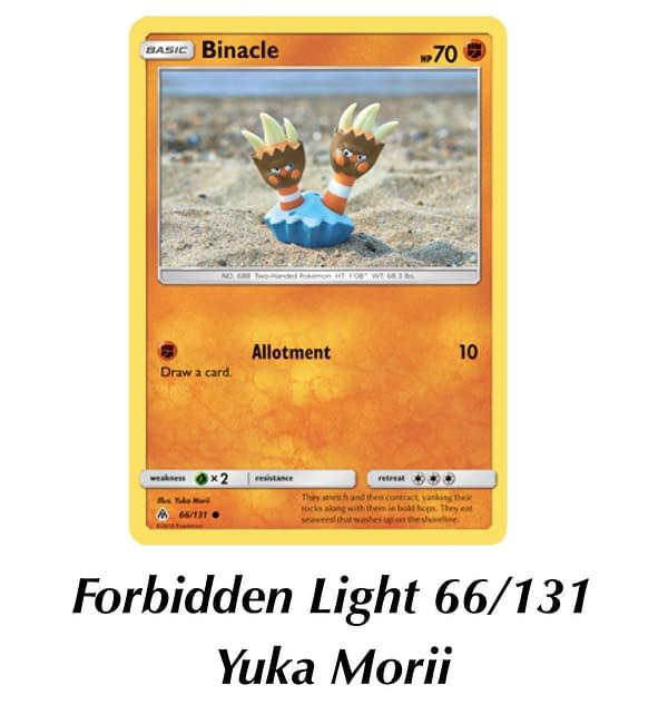 Forbidden Light Binacle. Credit: Pokémon TCG