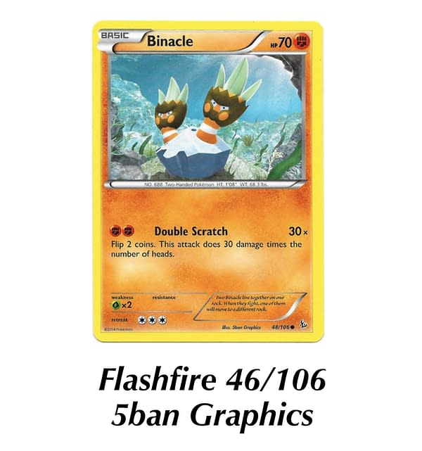 Flashfire Binacle. Credit: Pokémon TCG