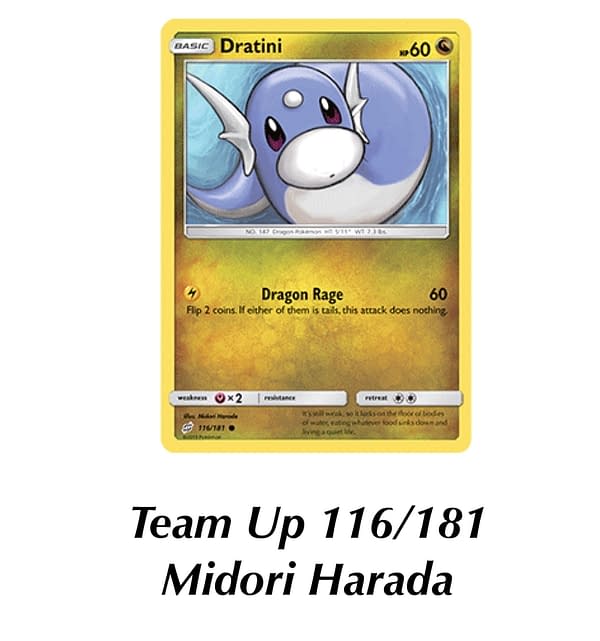 Team Up Dratini. Credit: Pokémon TCG