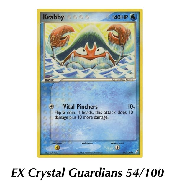 EX Crystal Guardians Krabby. Credit: TPCI