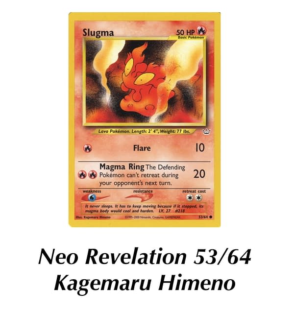 Neo Revelation Slugma. Credit: Pokémon TCG