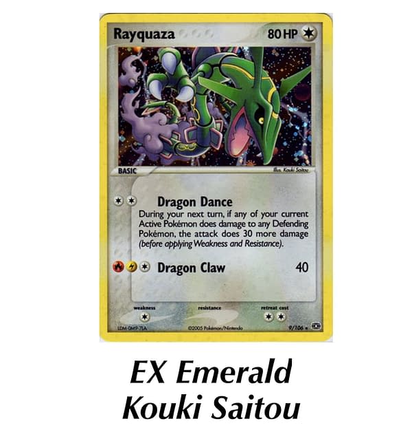 EX Emerald Rayquaza. Credit: Pokémon TCG