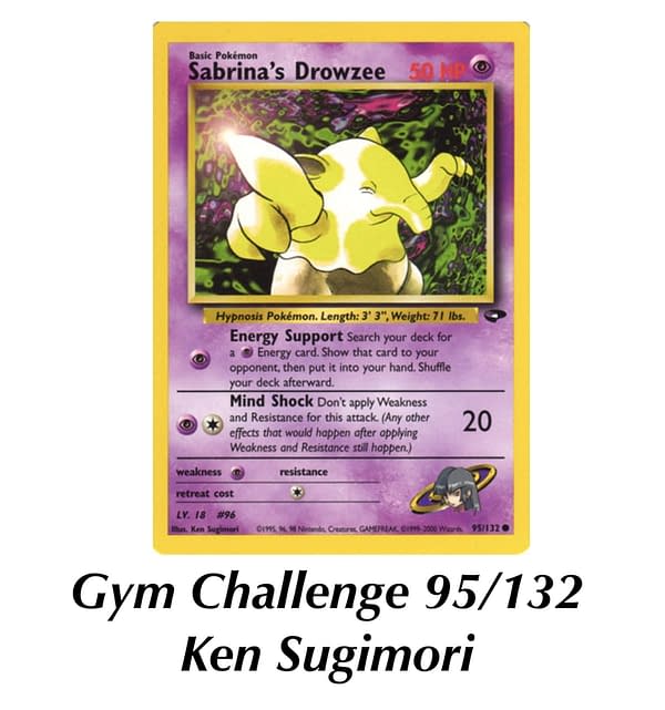 Gym Challenge Drowzee. Credit: Pokémon TCG