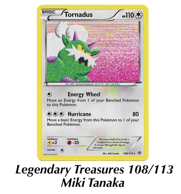 Legendary Treasures Tornadus. Credit: Pokémon TCG