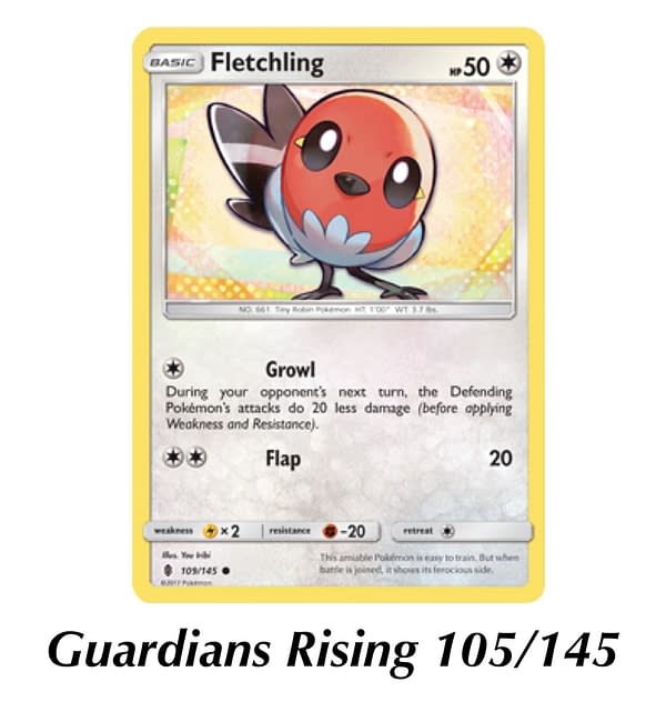 Guardians Rising Fletchling card. Credit: TPCI