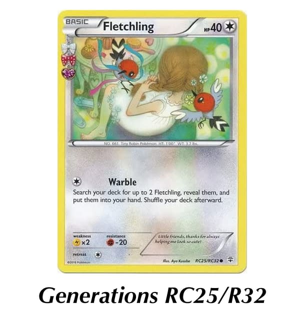 Generations Fletchling card. Credit: Pokémon TCG