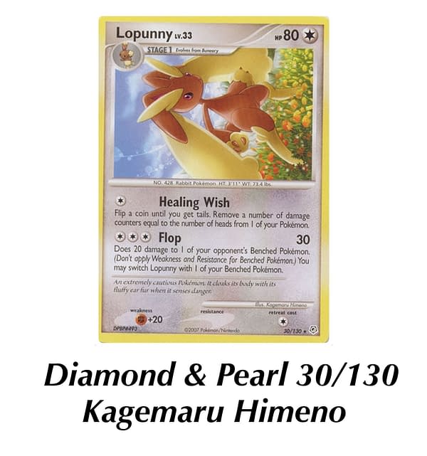 Diamond & Pearl Lopunny. Credit: Pokémon TCG