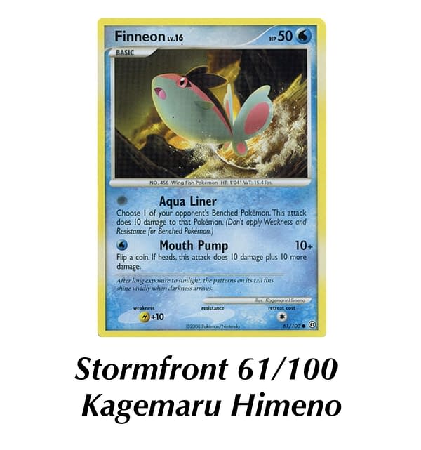 Finneon from Stormfront. Credit: Pokémon TCG
