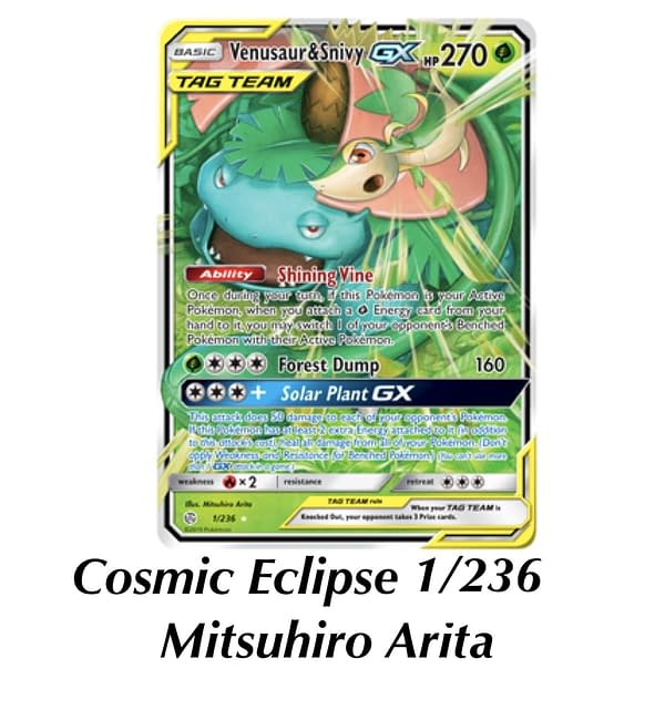 Cosmic Eclipse Venusaur & Snivy. Credit: TPCI