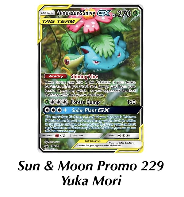 SM Promo Venusaur & Snivy. Credit: Pokémon TCG