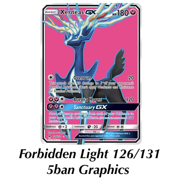 Forbidden Light Xerneas. Credit: Pokémon TCG