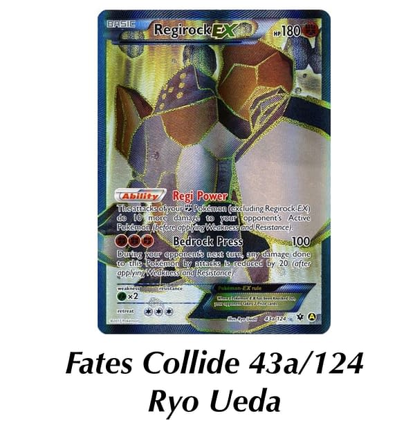 Fates Collide alternate promo Regirock. Credit: Pokémon TCG