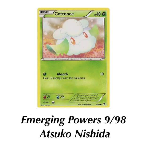 Emerging Powers Cottonee. Credit: Pokémon TCG