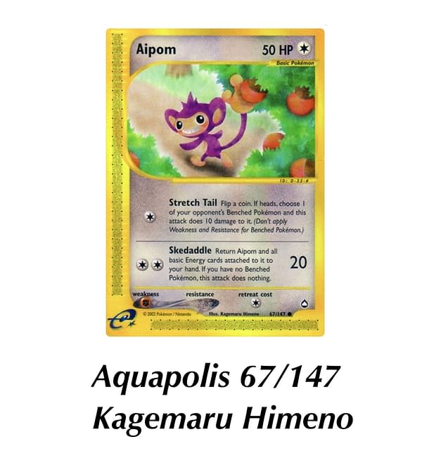 Aquapolis Aipom. Credit: Pokémon TCG