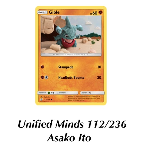 Unified Minds Gible. Credit: Pokémon TCG