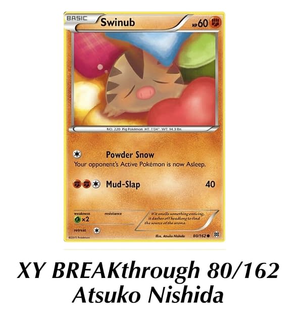 BREAKthrough Swinub. Credit: Pokémon TCG
