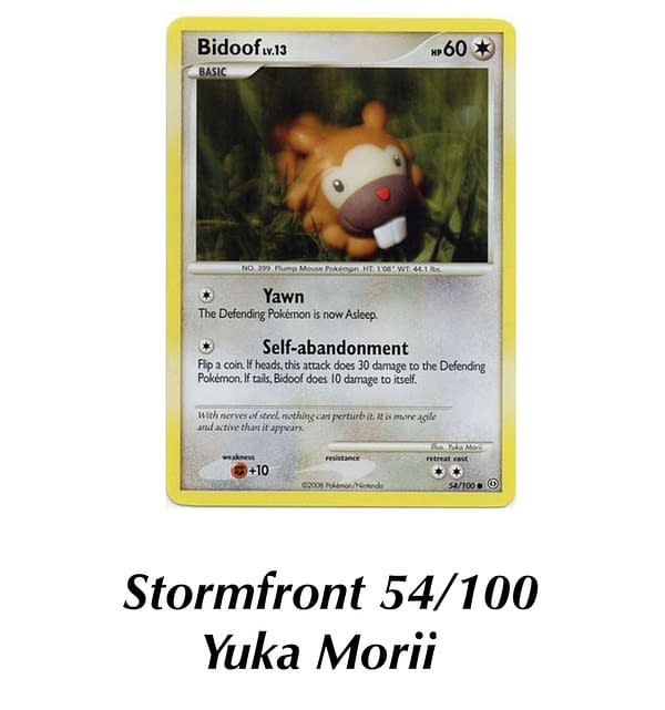 Stormfront Bidoof. Credit: TPCI