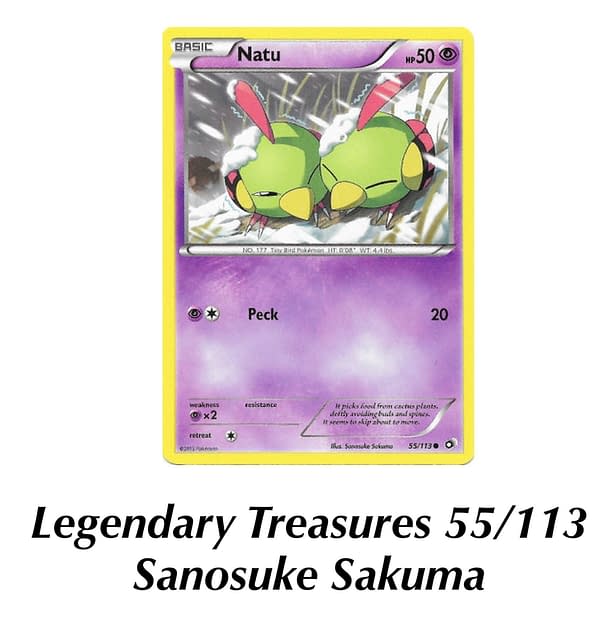 Legendary Treasures Natu. Credit: Pokémon TCG