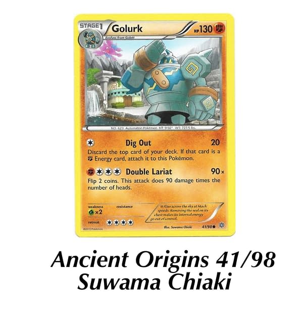 Ancient Origins Golurk. Credit: Pokémon TCG