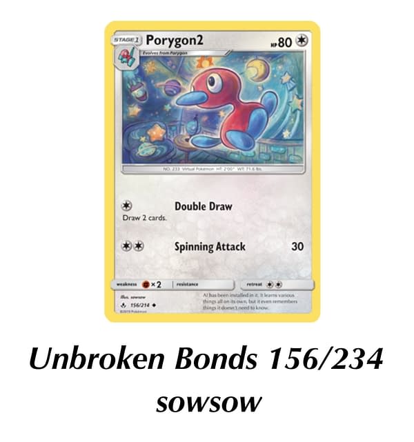 Unbroken Bonds Porygon2. Credit: TPCI