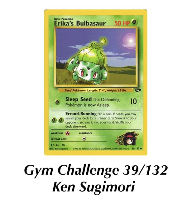 Gym Challenge Bulbasaur. Credit: Pokémon TCG