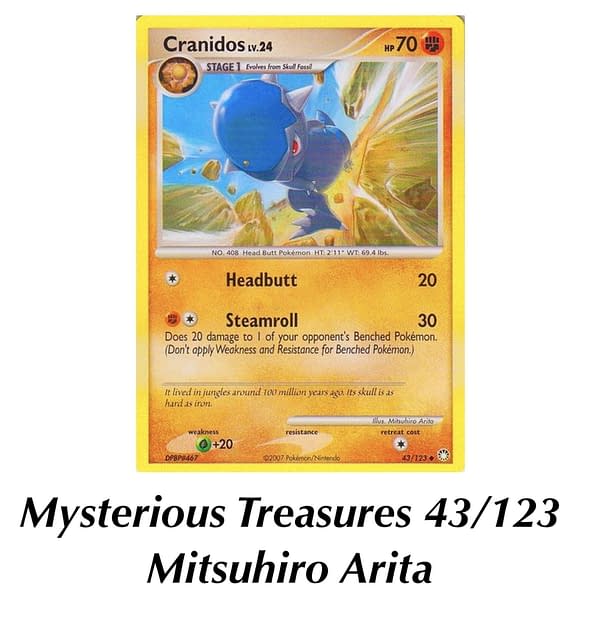 Mysterious Treasures Cranidos. Credit: Pokémon TCG