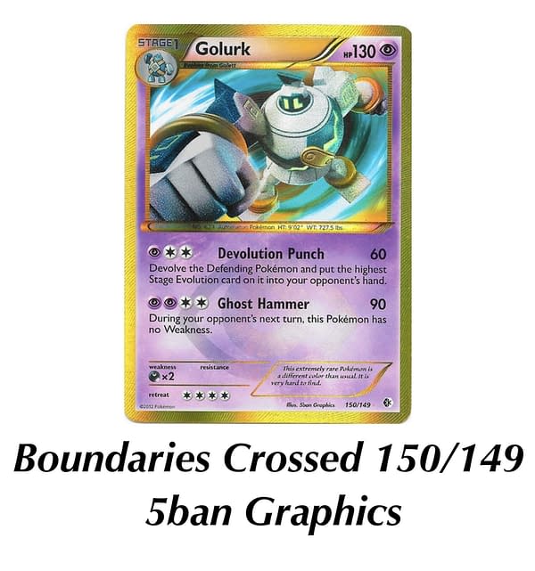 Boundaries Crossed Golurk. Credit: Pokémon TCG