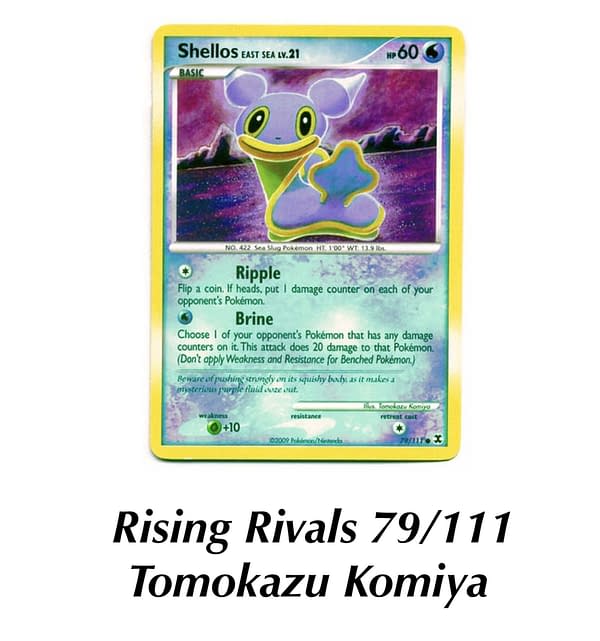 Rising Rivals Shellos. Credit: Pokémon TCG