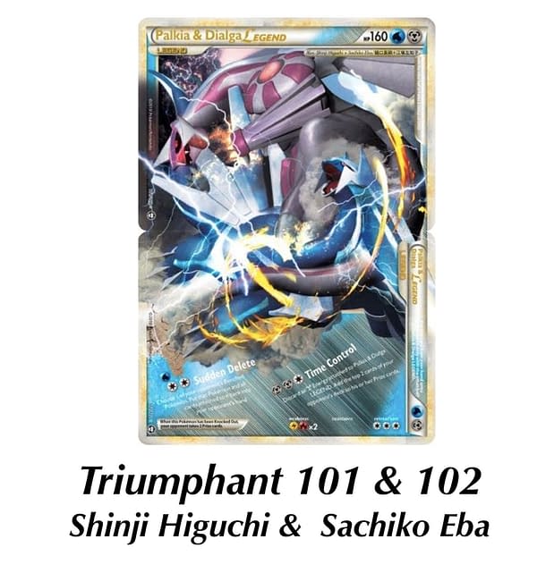 Triumphant Palkia & Dialga. Credit: TPCI