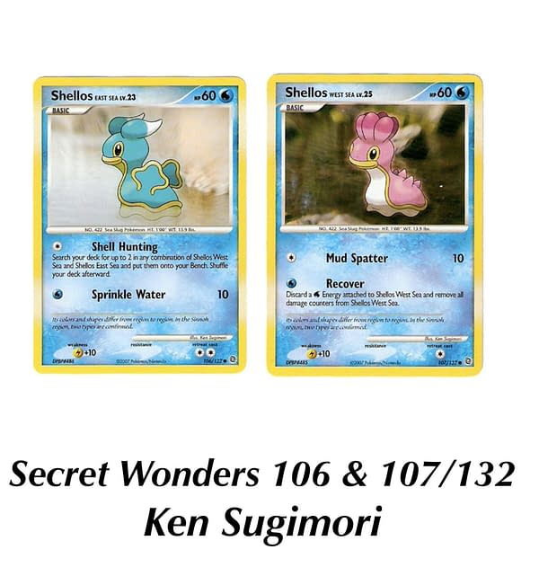 Secret Wonders Shellos. Credit: Pokémon TCG