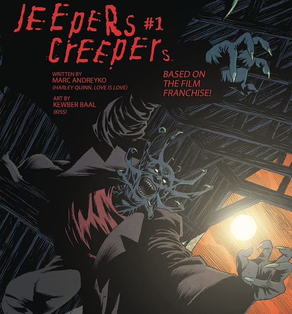 Jeepers Creepers by Marc Andreyko and Kewber Baal, from Dynamite in April
