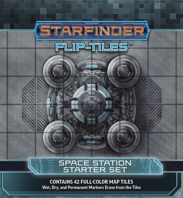 Paizo's Space Station Starter Set for use with Starfinder's Flip-Tile terrain system.