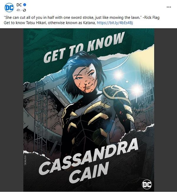 DC Comics May Need To Remove A Facebook Post