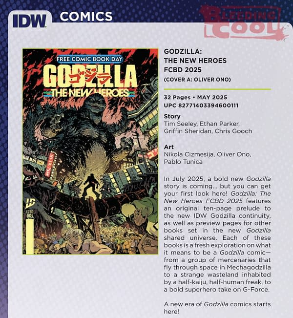 IDW February 2025 Solicits