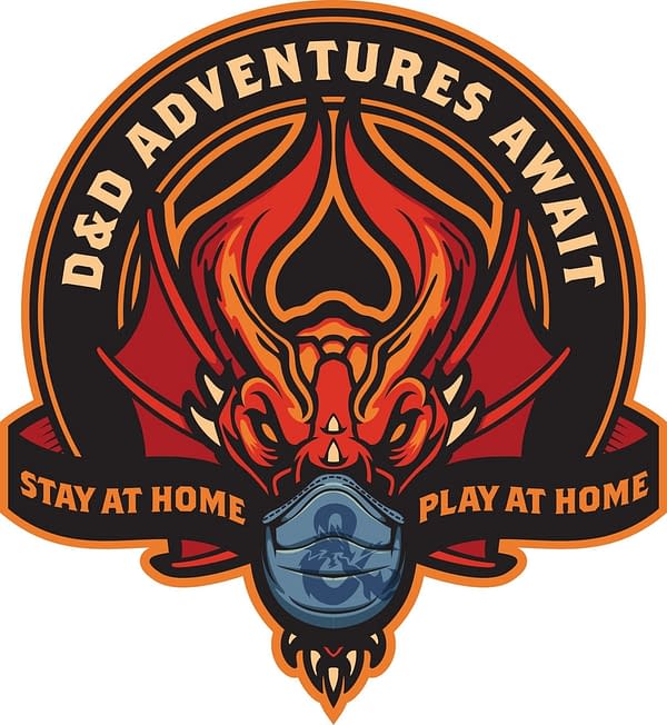 D&D Stay at Home Play at Home Logo