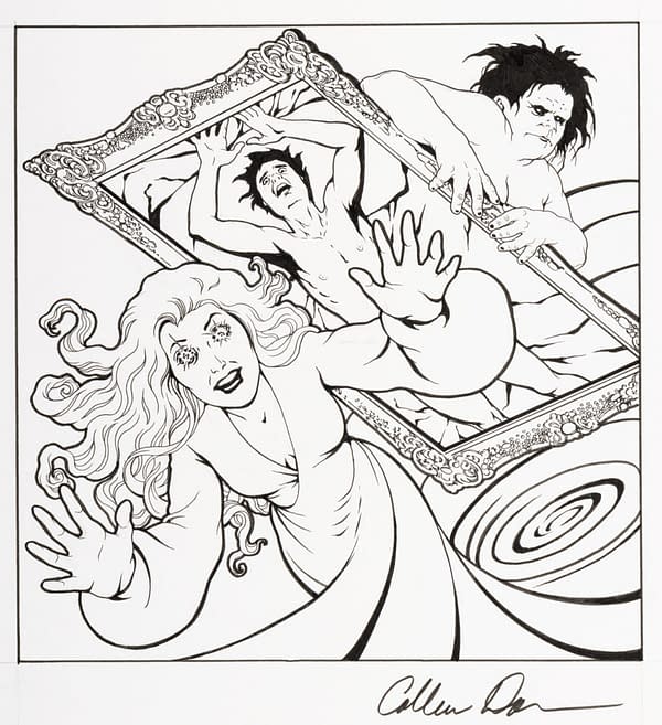 Colleen Doran Splash Page from Neil Gaiman's Troll Bridge, unknown at auction