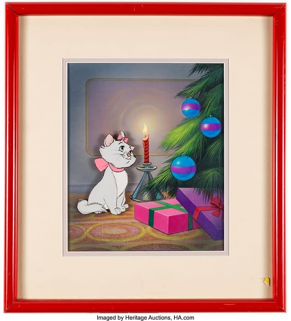 Framed Disney's The Aristocats Marie Production Cel. Credit: Heritage Auctions