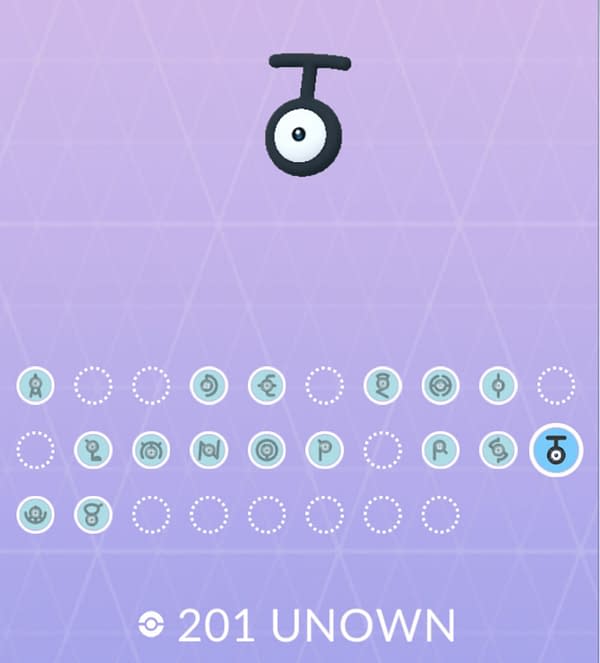 Unown Raids are in Pokémon GO, but is that Shiny Unown a pipe dream or something players can truly hope for? Credit: Niantic