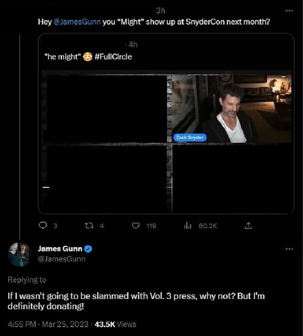 James Gunn: GOTG Vol. 3 Press Keeping Him From Attending SnyderCon